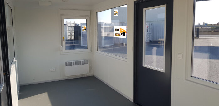 BATIMODULE 20′ Bureau semi vitré (4 faces) – Image 4