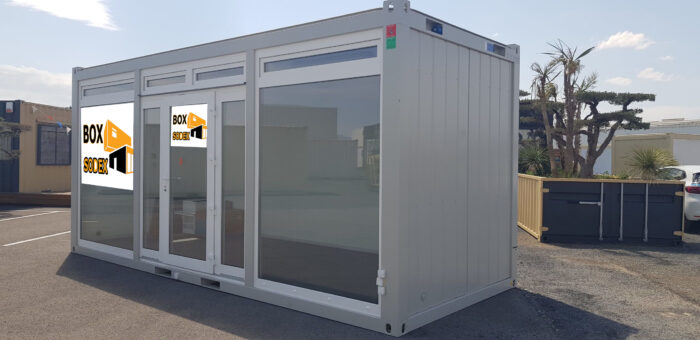 BATIMODULE 20′ Bureau (bulle de vente)