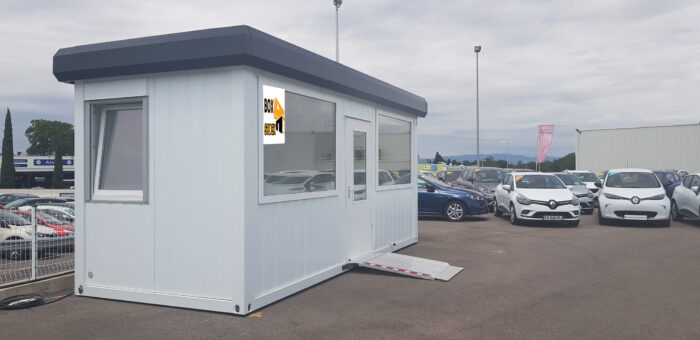 BATIMODULE 20′ Bureau semi vitré (360°) + Options – Image 8