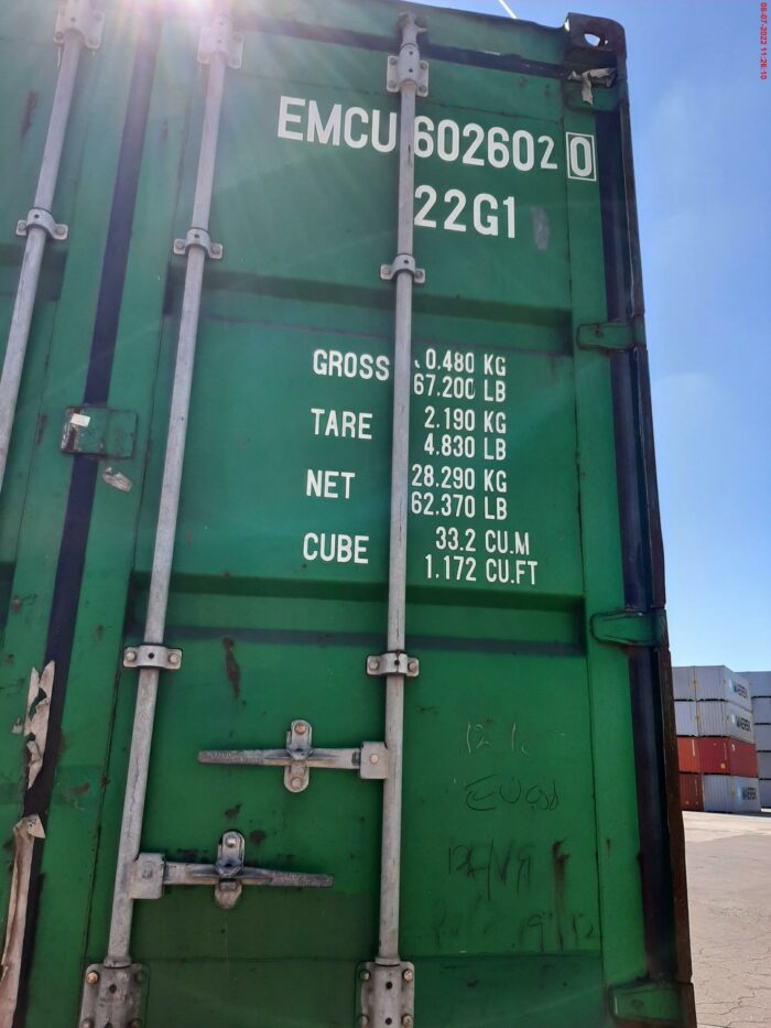 Container maritime 20′ DRY classe A – Image 2