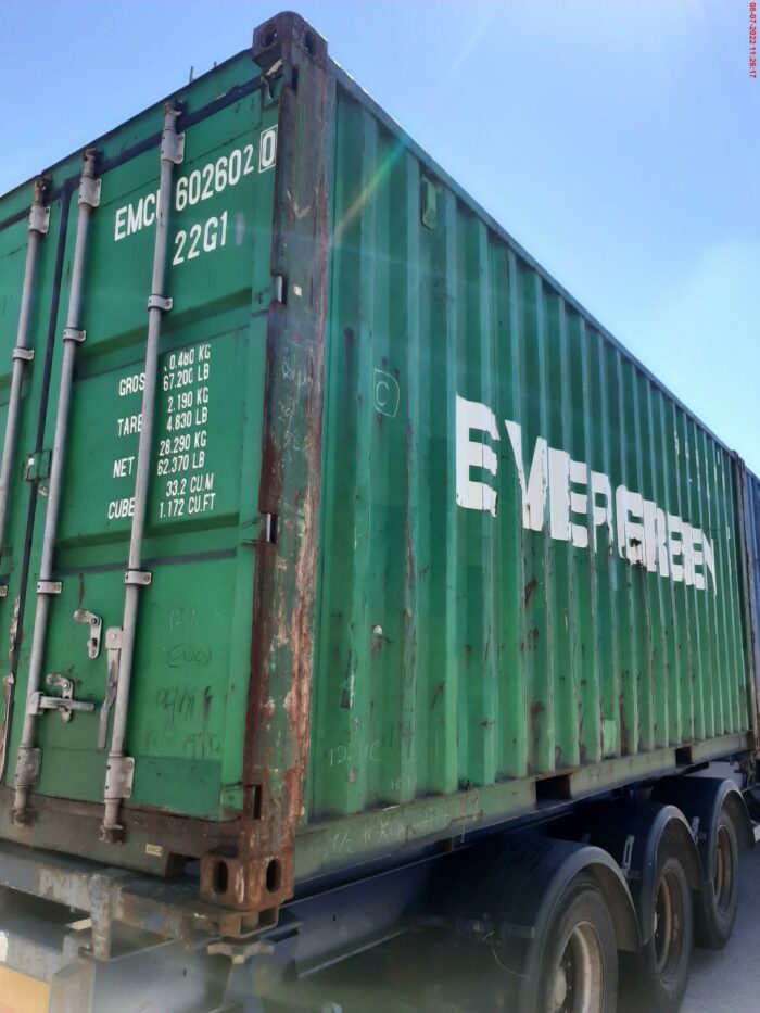 Container maritime 20′ DRY classe A