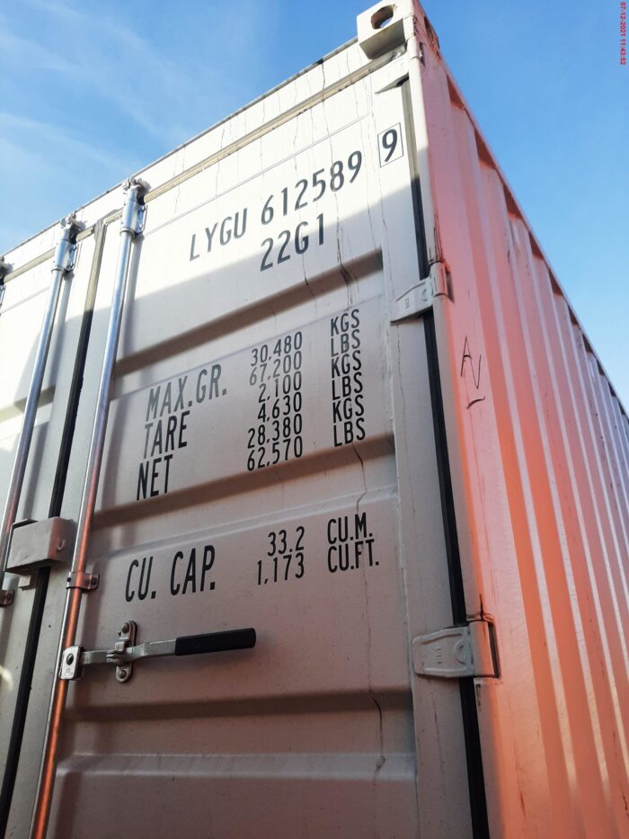 Container maritime 20′ DRY 1er voyage “Easy Open Door” – Image 2